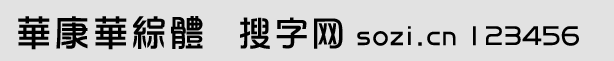 華康華綜體W5-B5(華康華綜體