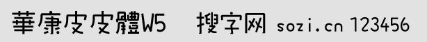 華康皮皮體W5