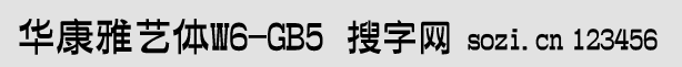 華康雅藝體W6