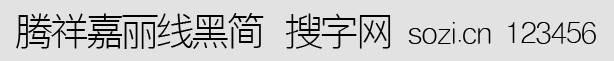 騰祥嘉麗線黑簡