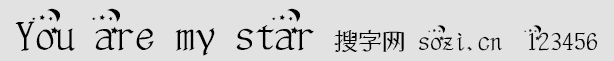 You are my star中文字體