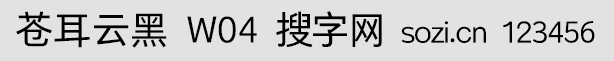 蒼耳云黑W04